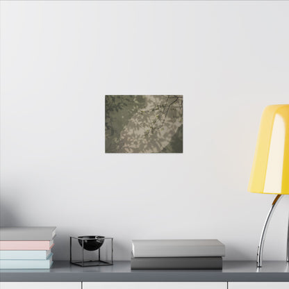 Neutral Shadow Play Canvas Art - Japanese Pattern Japandi
