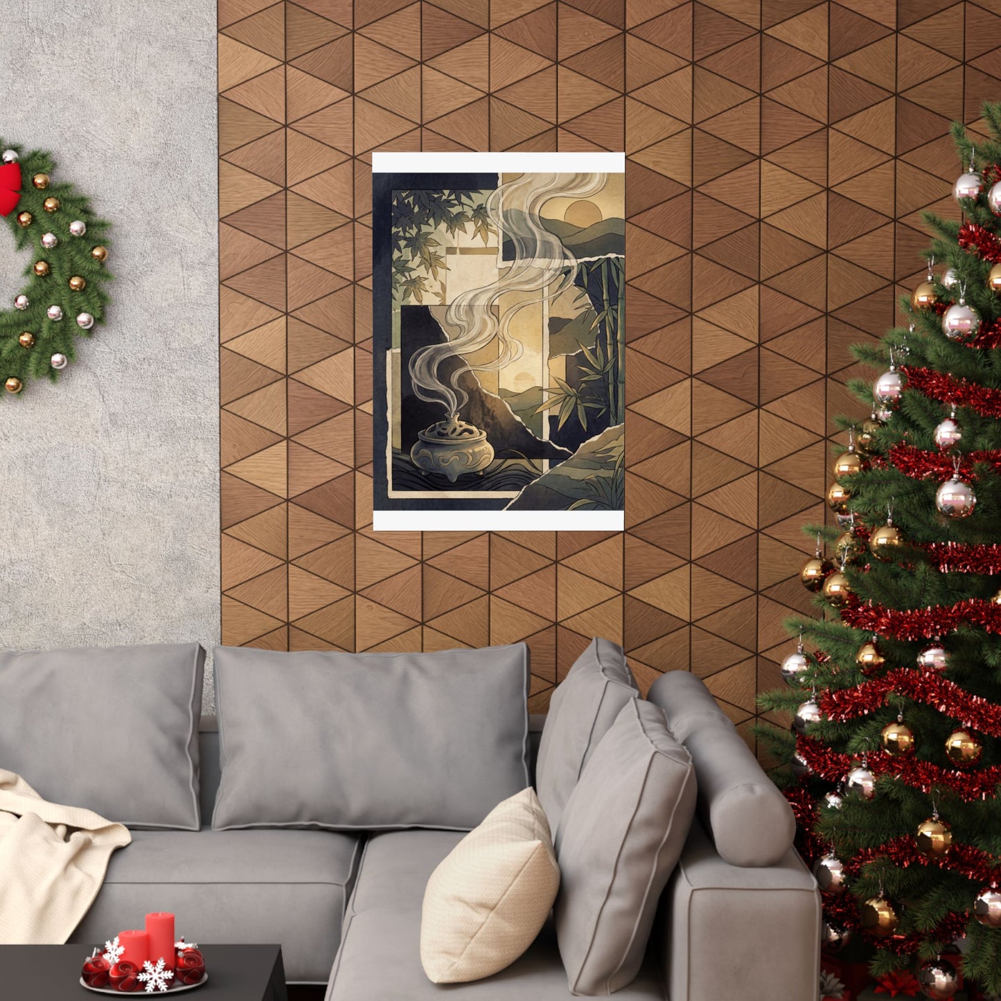 Incense Smoke Summer Wall Art Print | Zen Peaceful Design