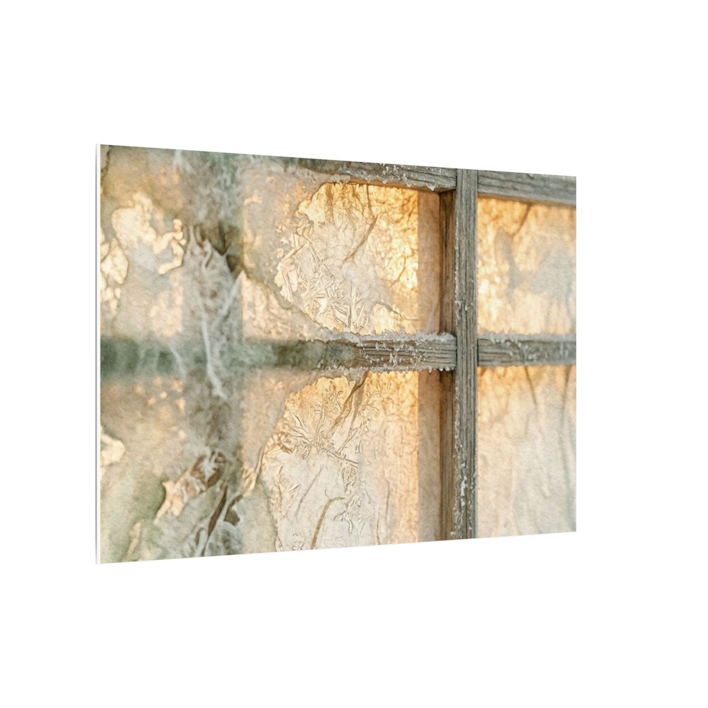 Neutral Shoji Screen Canvas Art - Watercolor Japandi
