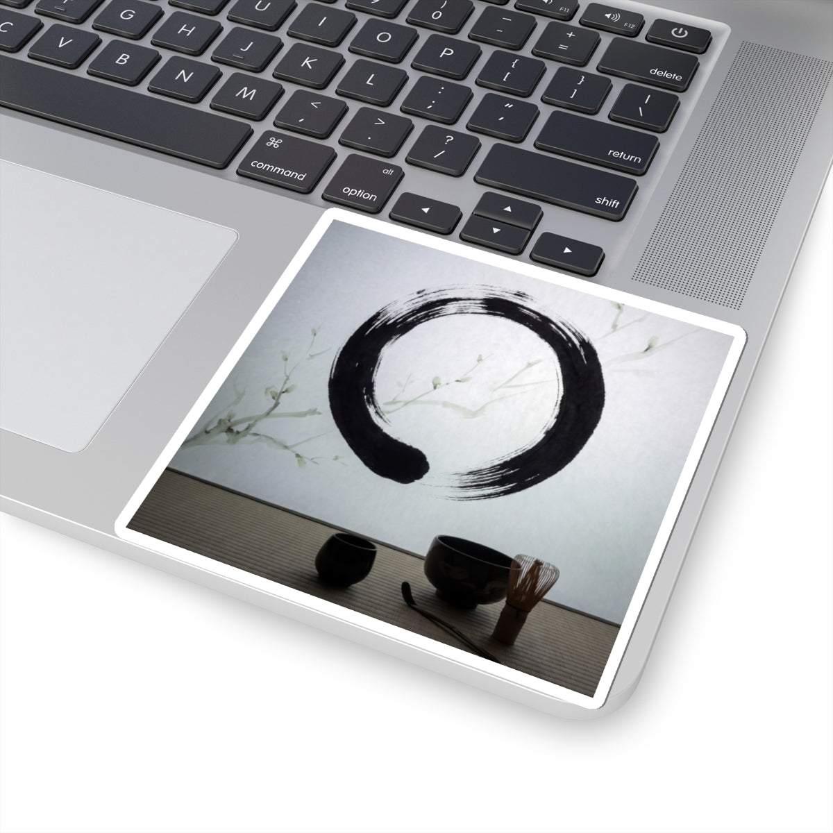 Tea Ceremony Enso Sticker | Contemplative Zen Art Art Print