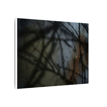 Shadow Play Dark Texture Canvas Art | Sophisticated Dark Japandi Art