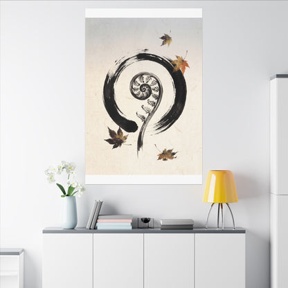 Fern Unfurling Autumn Canvas Art | Zen Peaceful Design
