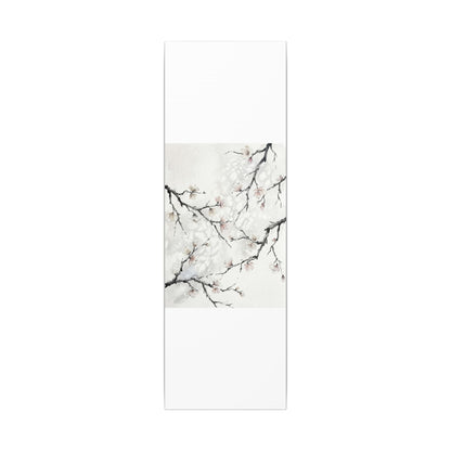 Cherry Blossom Canvas Art | Winter Japandi Watercolor Art