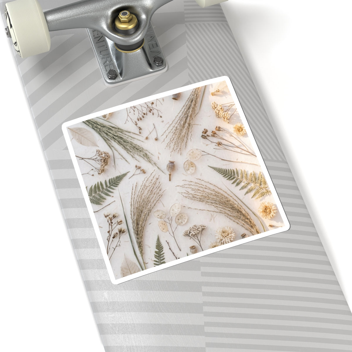 Golden Hour Dried Flowers Sticker - Japandi Shibui