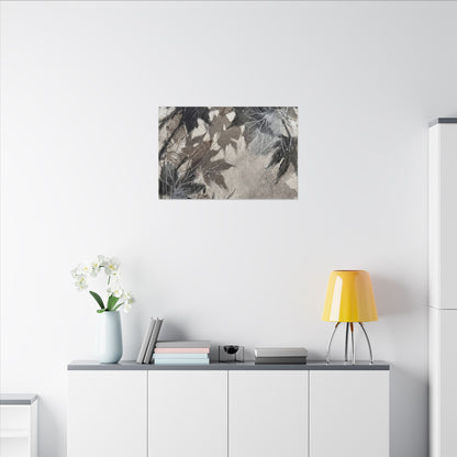 Shadow Play Texture Canvas Art | Cozy Japandi Art