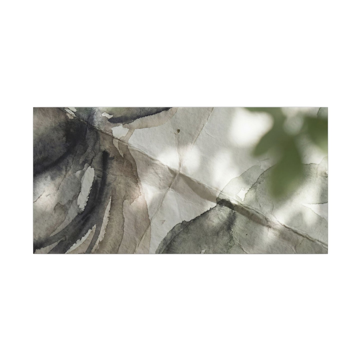 Spring Paper Fold Watercolor Canvas Art | Warm Decor