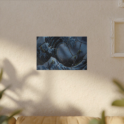 Ocean Wave Spring Canvas Art | Kintsugi Artful Design
