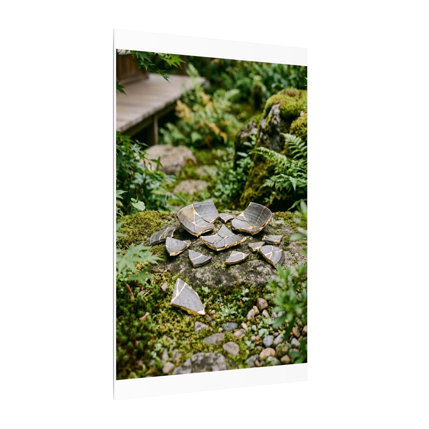 Summer Broken Pottery Gold Repair Canvas Art | Resilient Decor