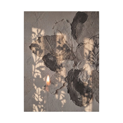 Shadow Play Summer Canvas Art | Japandi Elegant Design