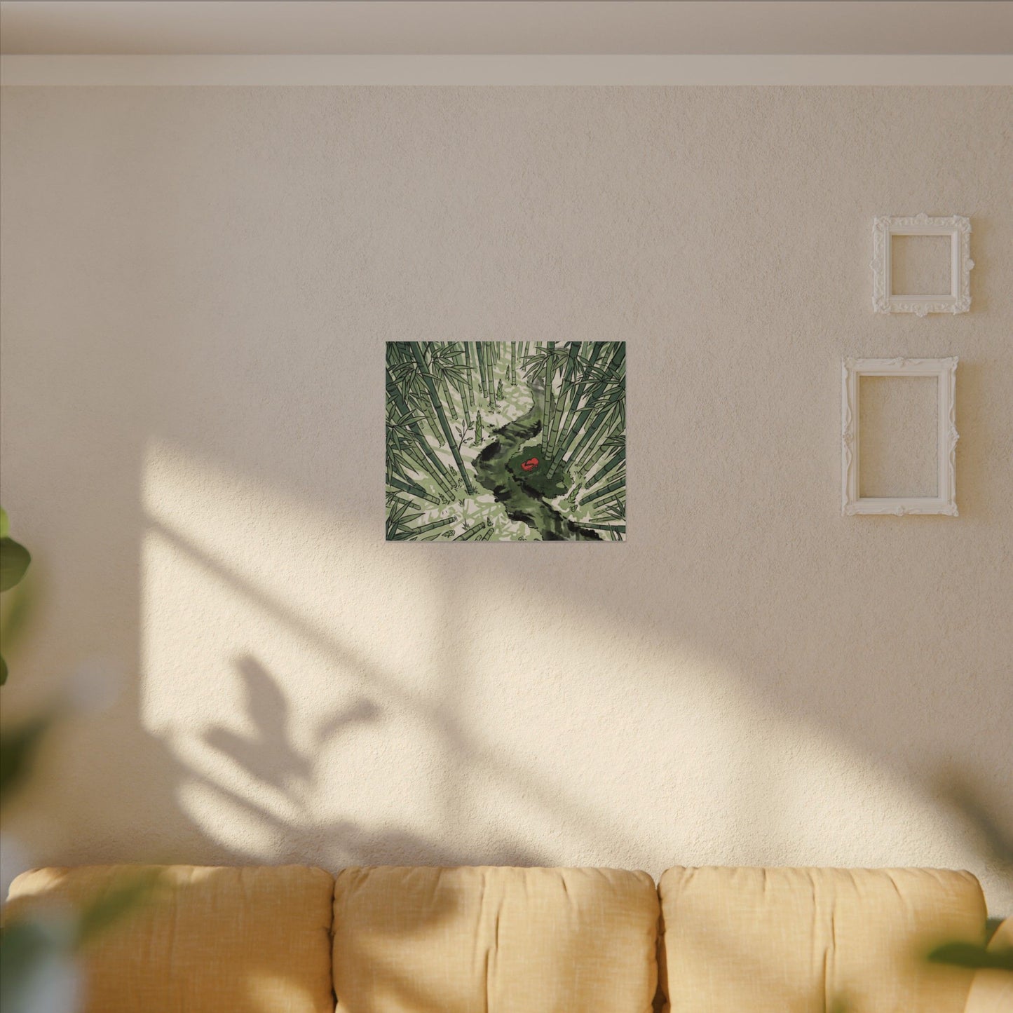Peaceful Bamboo Grove Canvas Art - Ukiyo E Inspired Zen