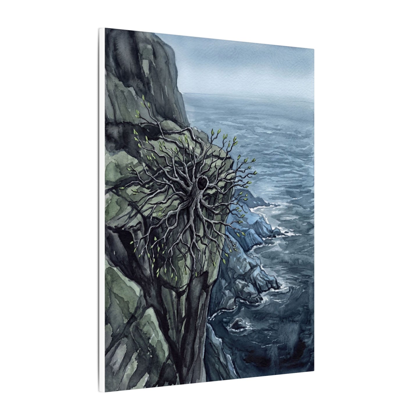 Pine Tree Spring Canvas Art | Japandi Neutral Design
