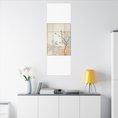 Shoji Screen Spring Canvas Art | Japandi Cozy Design