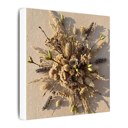 Dried Flowers Spring Canvas Art | Japandi Earthy Design
