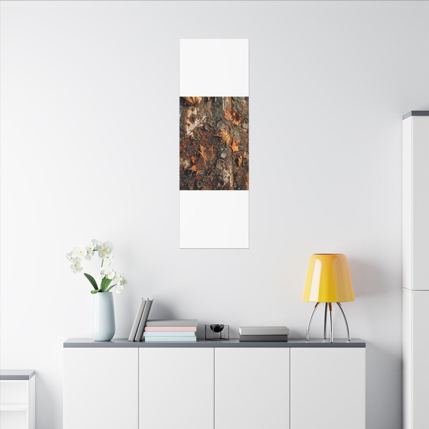 Rust Patina Canvas Art | Autumn Japandi Texture Art