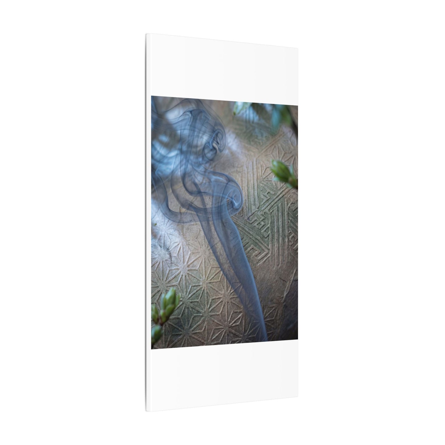 Spring Incense Smoke Japanese Pattern Canvas Art | Neutral Decor