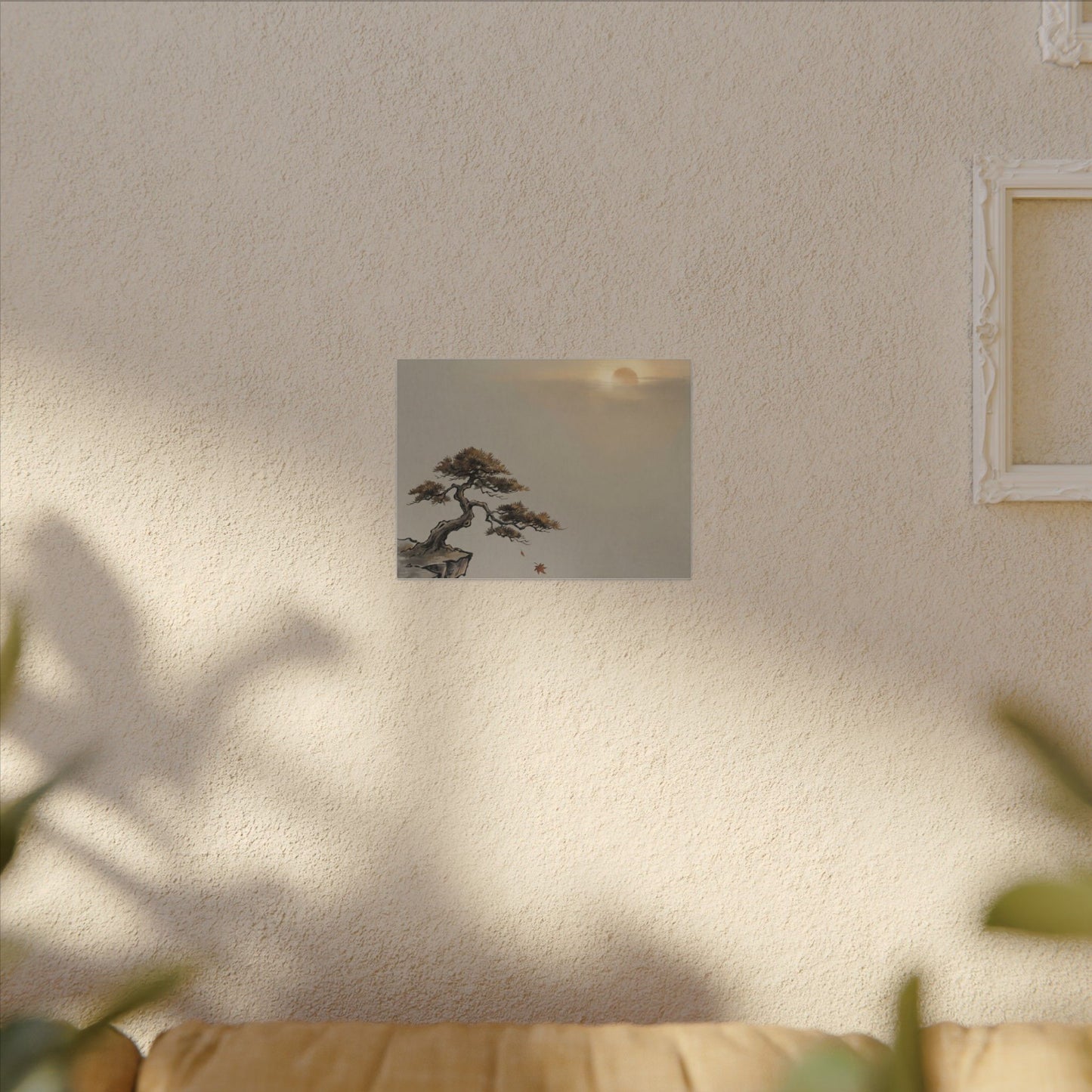 Pine Tree Canvas Art | Autumn Zen Karesansui Art