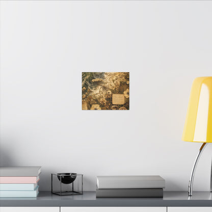 Spring Ocean Wave Herbarium Canvas Art | Nostalgic Decor