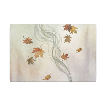Incense Smoke Canvas Art | Autumn Japandi Watercolor Art