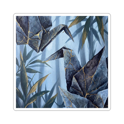 Paper Fold Summer Sticker | Kintsugi Artful Design Art Print