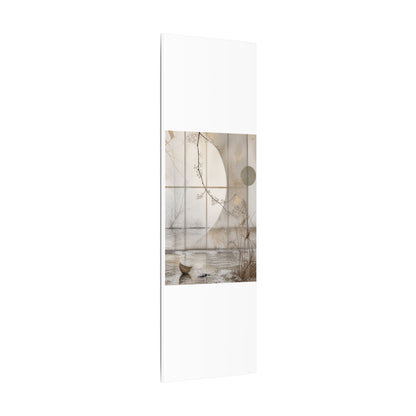 Winter Shoji Screen Japanese Pattern Canvas Art | Elegant Decor