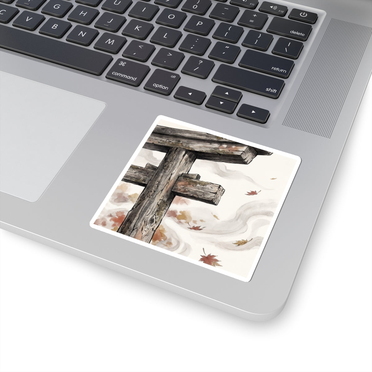 Torii Gate Ukiyo E Inspired Sticker | Serene Zen Art