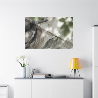 Spring Paper Fold Watercolor Canvas Art | Warm Decor