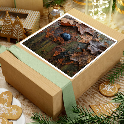 Rust Patina Autumn Sticker | Dark Japandi Sophisticated Design