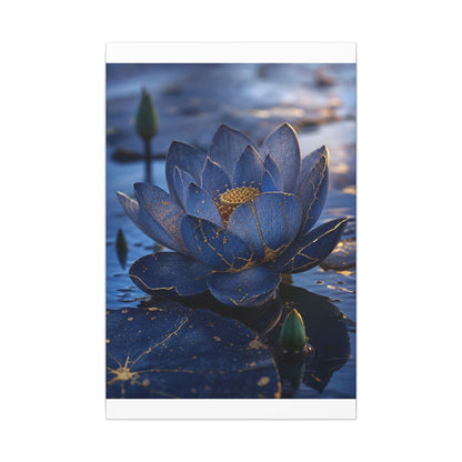 Kintsugi Lotus Flower in Dawn | Broken Beauty Canvas Art