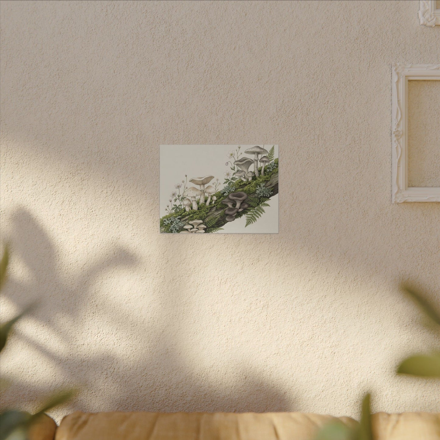 Dappled Wild Mushrooms Canvas Art - Japandi Ma