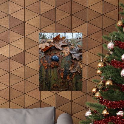 Datsuzoku Rust Patina Wall Art Print - Dark Japandi Moody Minimal