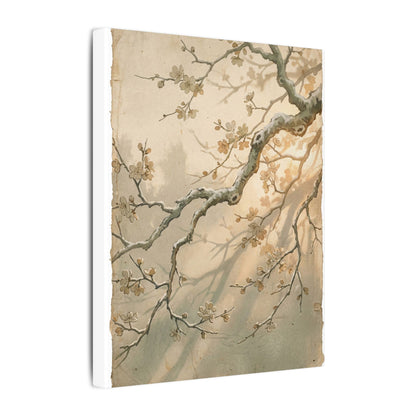 Cherry Blossom Canvas Art | Winter Japandi Japanese Pattern Art