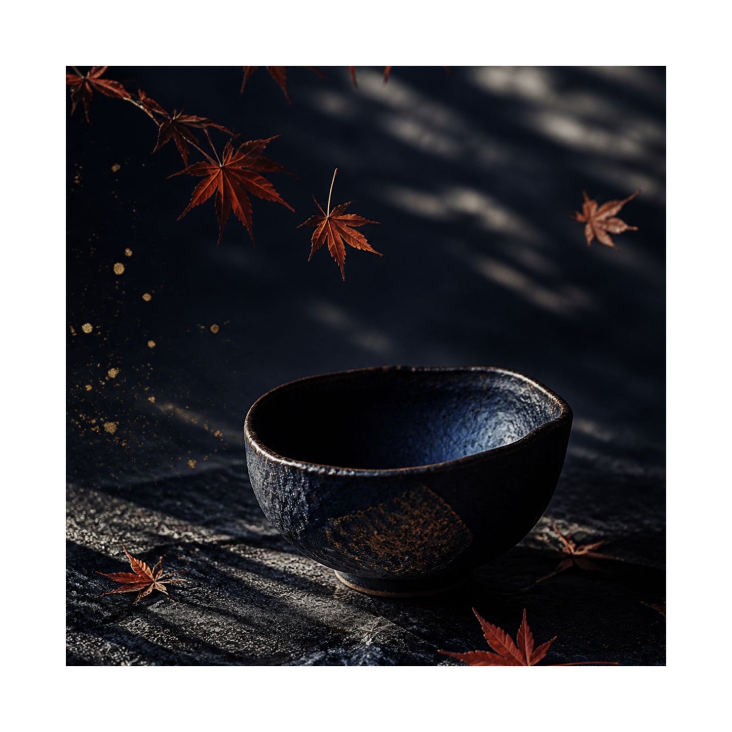 Datsuzoku Ceramic Bowl Wall Art Print - Dark Japandi Moody Minimal