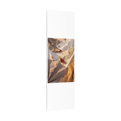 Autumn Paper Fold Minimal Line Canvas Art | Cozy Decor