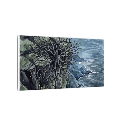 Pine Tree Spring Canvas Art | Japandi Neutral Design