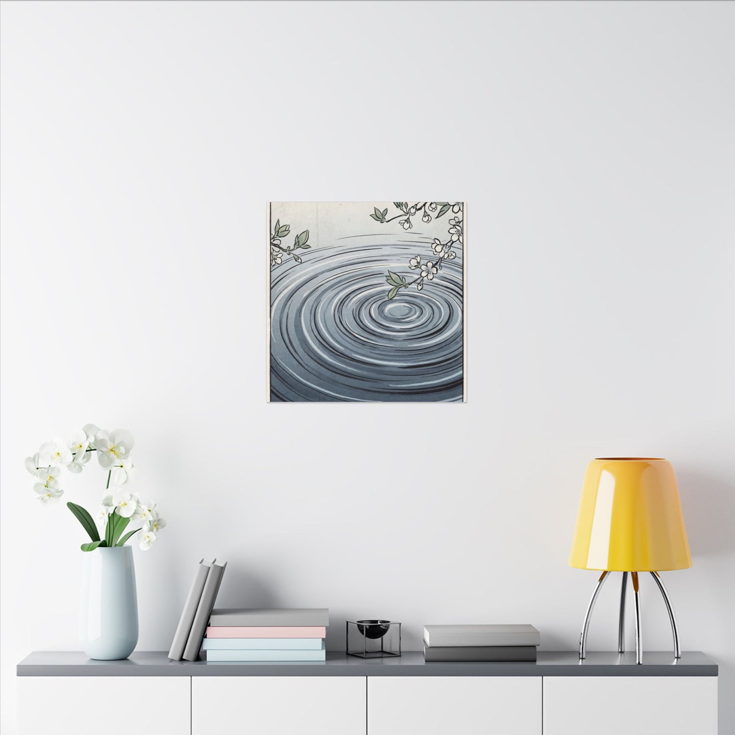 Calm Water Ripple Canvas Art - Ukiyo E Inspired Zen