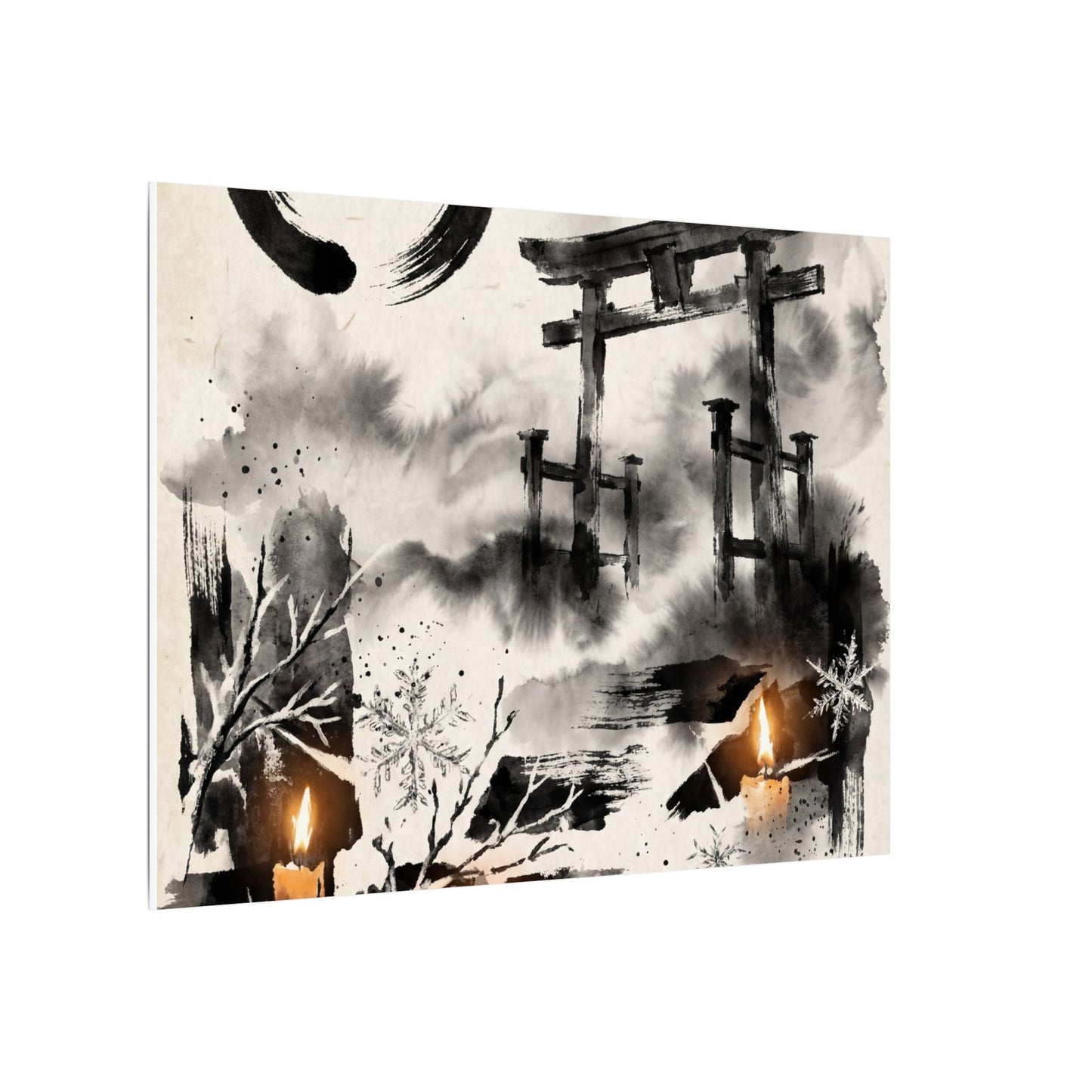 Candlelight Torii Gate Canvas Art - Zen Datsuzoku