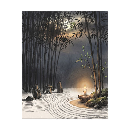 Tranquil Bamboo Grove Canvas Art - Karesansui Zen