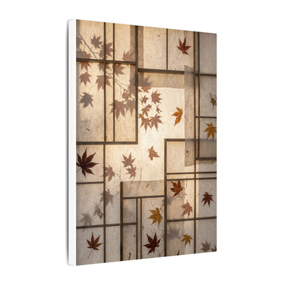 Shoji Screen Japanese Pattern Canvas Art | Neutral Japandi Art