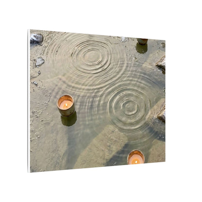 Water Ripple Canvas Art | Winter Japandi Japanese Pattern Art