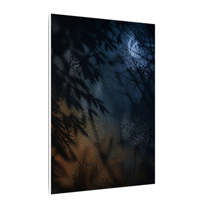 Kanso Shadow Play Canvas Art - Dark Japandi Shadow Zen