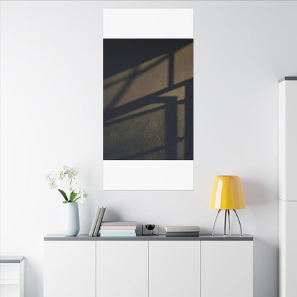 Sophisticated Shadow Play Canvas Art - Moody Minimal Dark Japandi