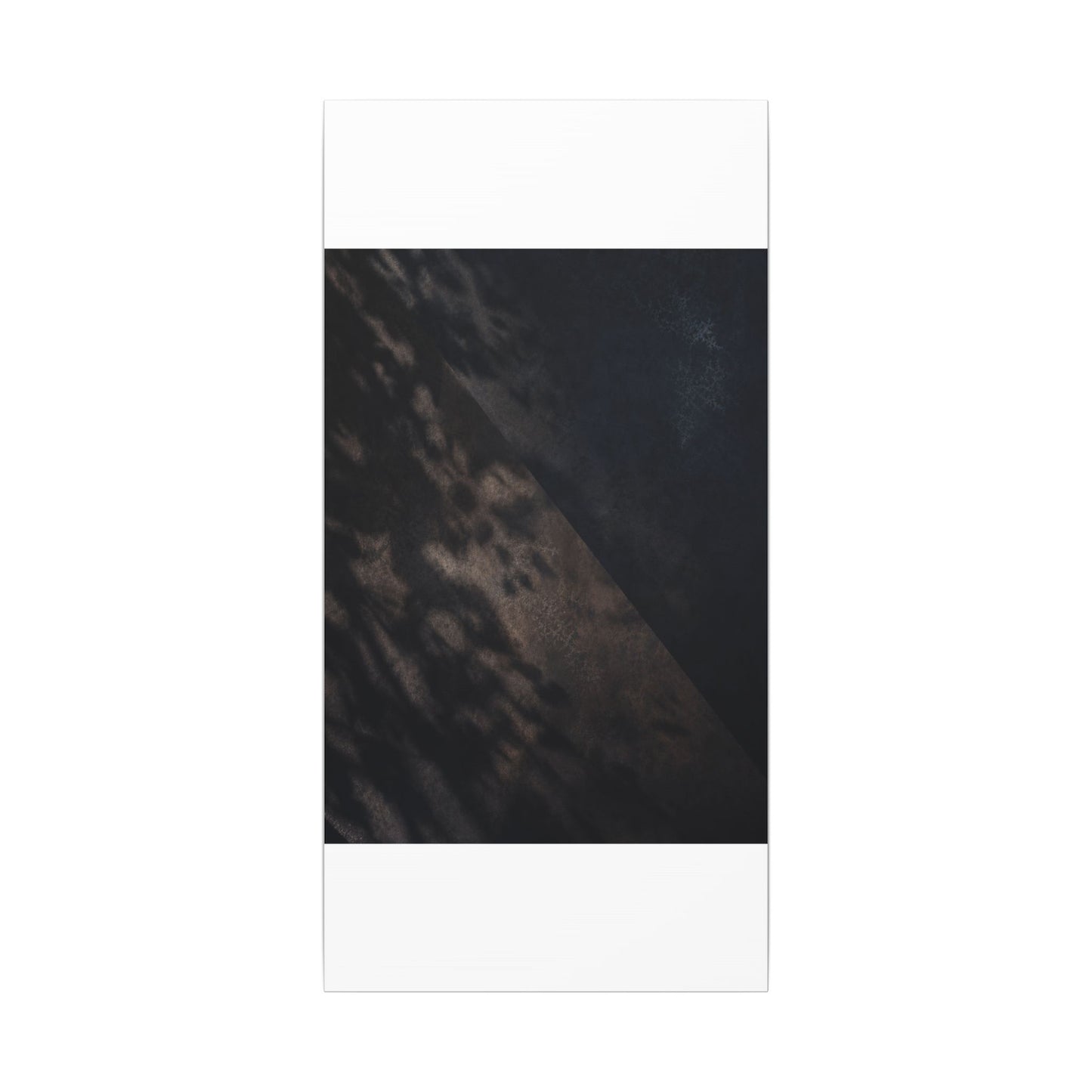 Shadow Play Winter Canvas Art | Dark Japandi Moody Design