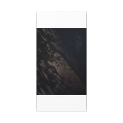 Shadow Play Winter Canvas Art | Dark Japandi Moody Design