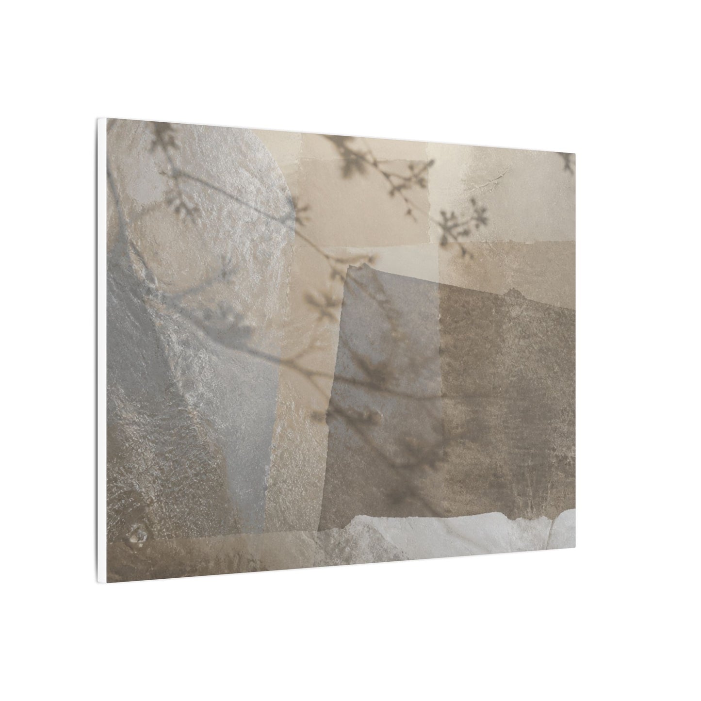 Neutral Shadow Play Canvas Art - Texture Japandi