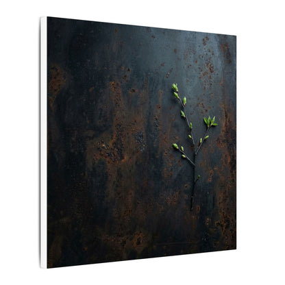 Rust Patina Moody Minimal Canvas Art | Moody Dark Japandi Art