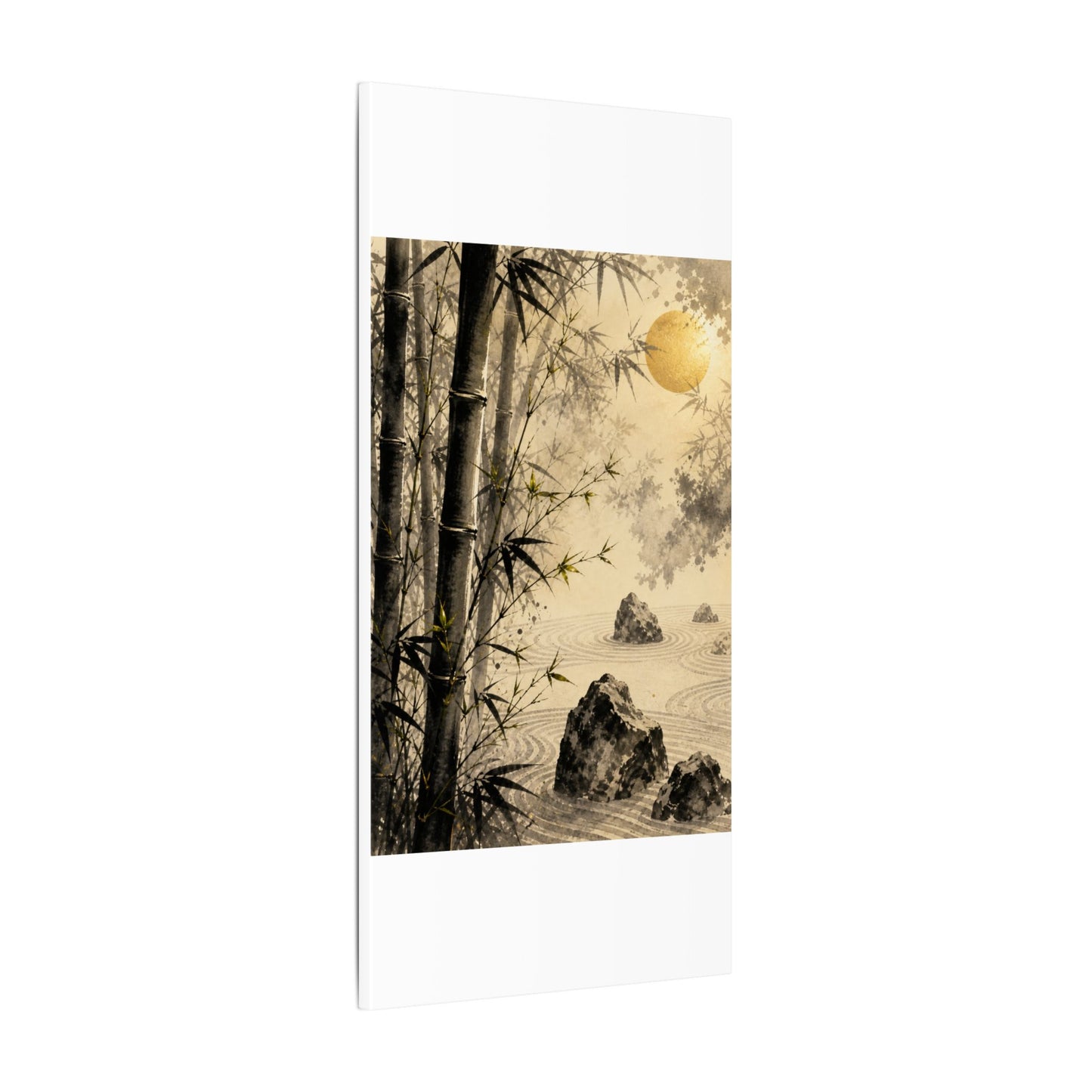 Peaceful Bamboo Grove Canvas Art - Karesansui Zen