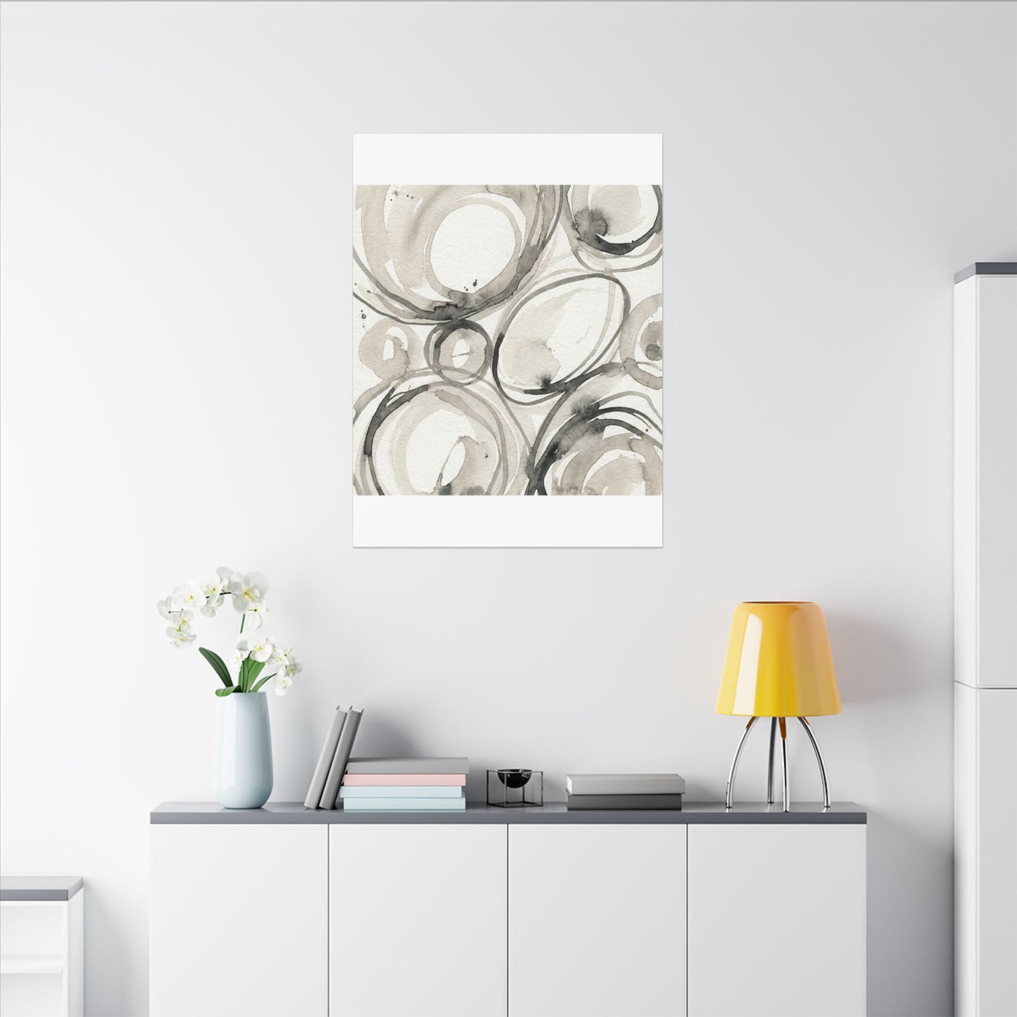 Handcrafted Feel Japandi Watercolor Canvas Art
