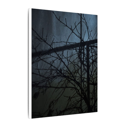 Moonlight Shadow Play Canvas Art - Dark Japandi Shibui
