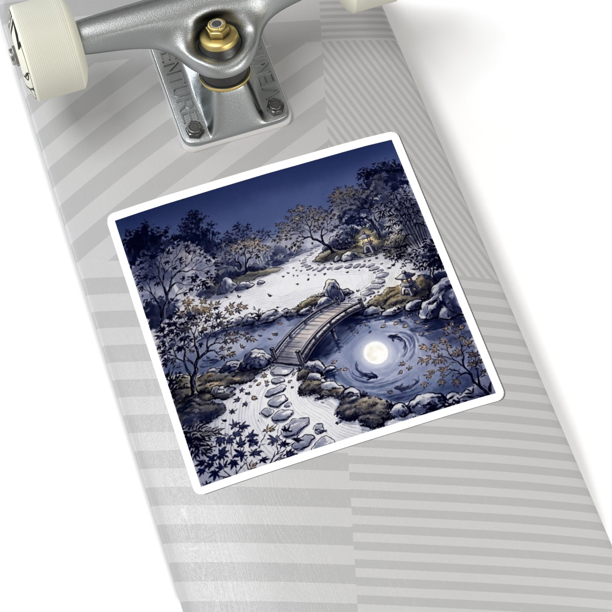 Torii Gate Sticker | Winter Zen Enso Art