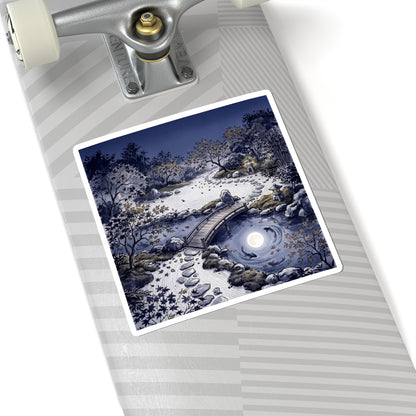 Torii Gate Sticker | Winter Zen Enso Art